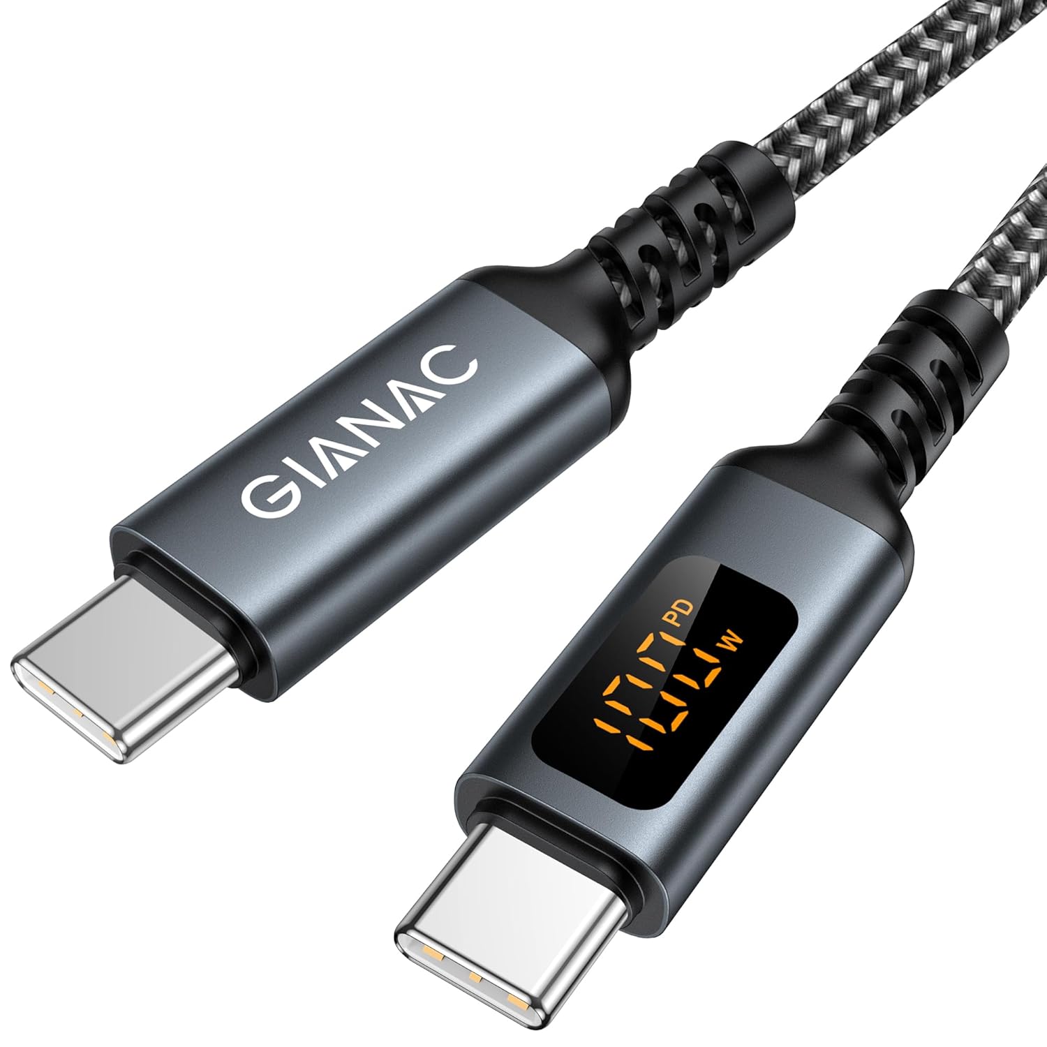 Câble USB C vers USB C GIANAC – 100W avec écran LED à 5,99€ au lieu de 9,99€ via coupon sur Am...jpg