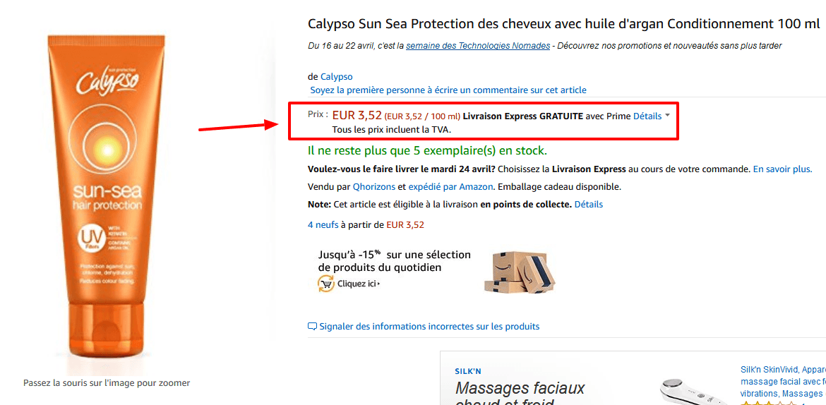 Calypso Sun Sea Protection des cheveux avec huile d argan.png