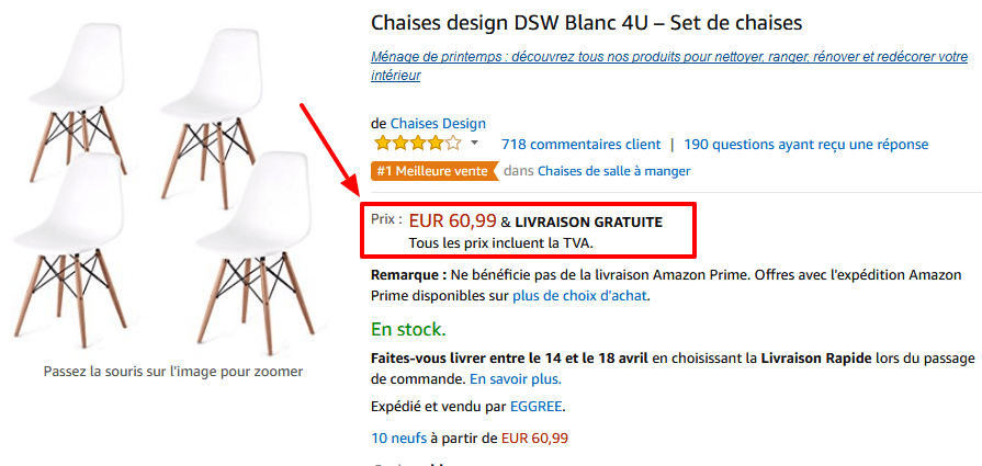 Chaises design DSW Blanc 4U   Set de chaises  Amazon.fr  Cuisine   Maison.png