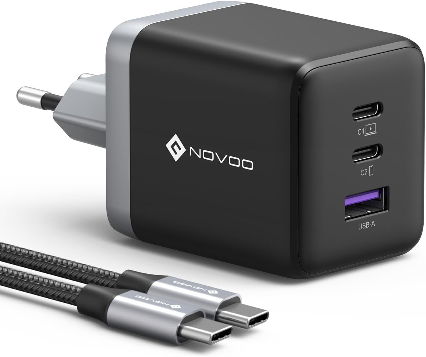 Chargeur USB C NOVOO Rapide 3 Ports 100W à 20,79€ sur Amazon via coupon.jpg