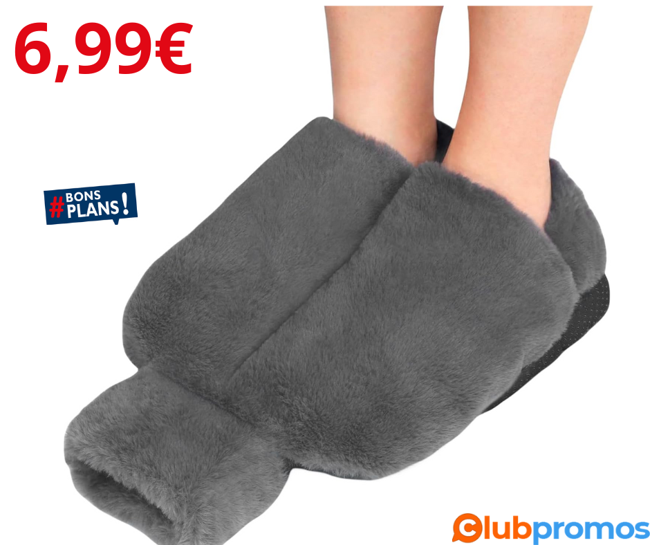 Chauffe-pieds sans électricité, bouillotte 2 en 1, avec entonnoir, super douce et chaude, bon ...png