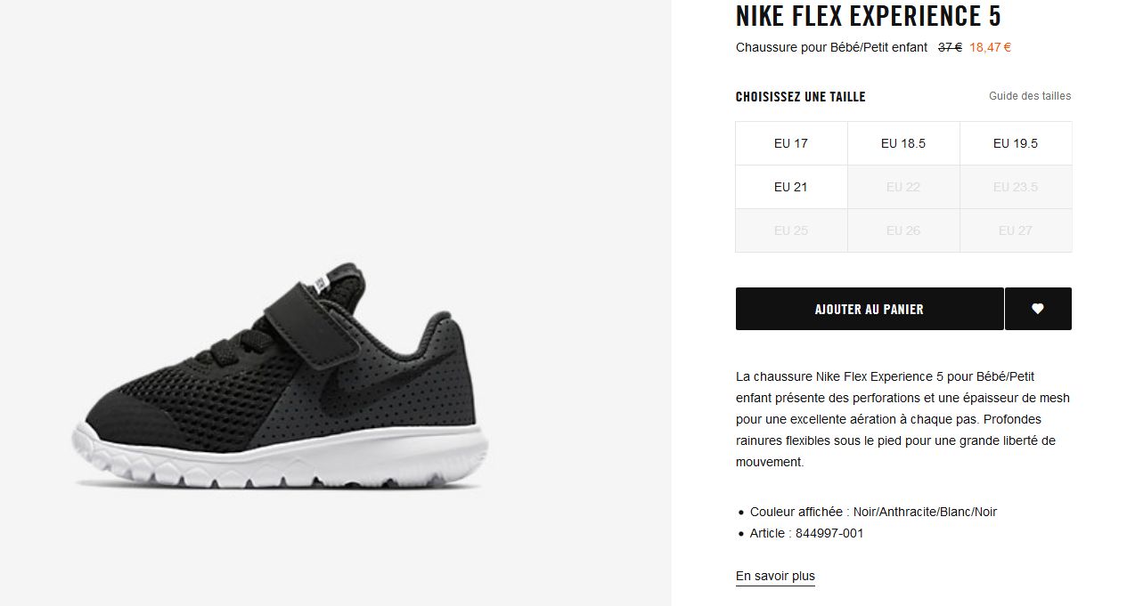 Chaussure Nike Flex Experience 5 pour Bébé Petit enfant. Nike.com FR.png