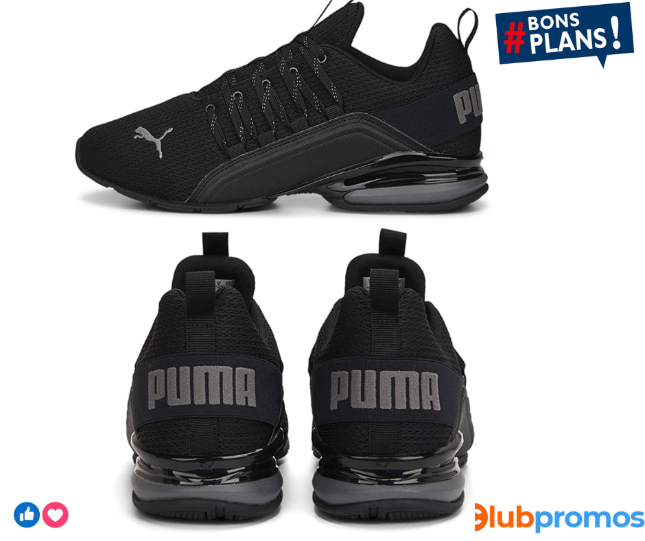 Chaussures de running Puma Axelion homme - noires, 39 à 48.5 .png