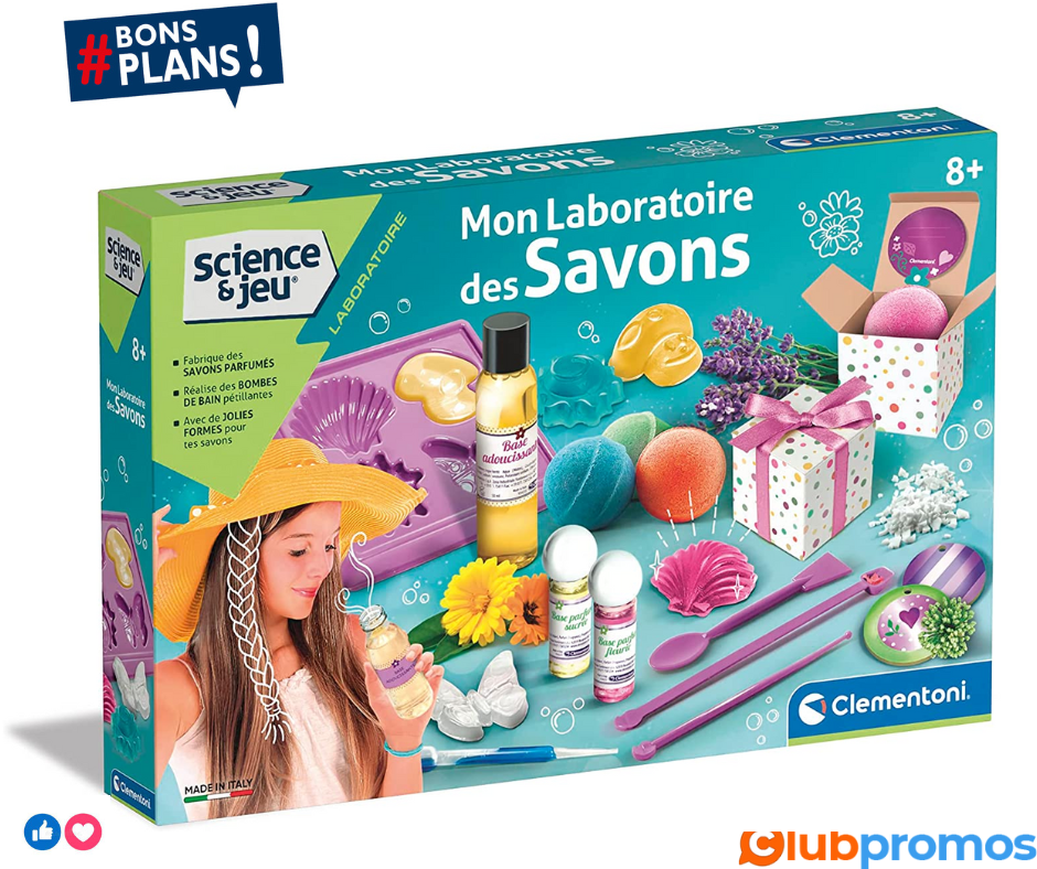 Clementoni - 52277-Mon laboratoire des savons-Jeu scientifique-8 ans to 12 ans .png