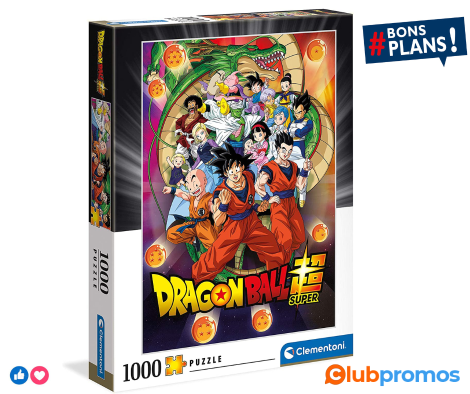 Clementoni Dragon Ball Z Ball-1000 pièces-Puzzle Adulte-fabriqué en Italie, 39600, No Color.png