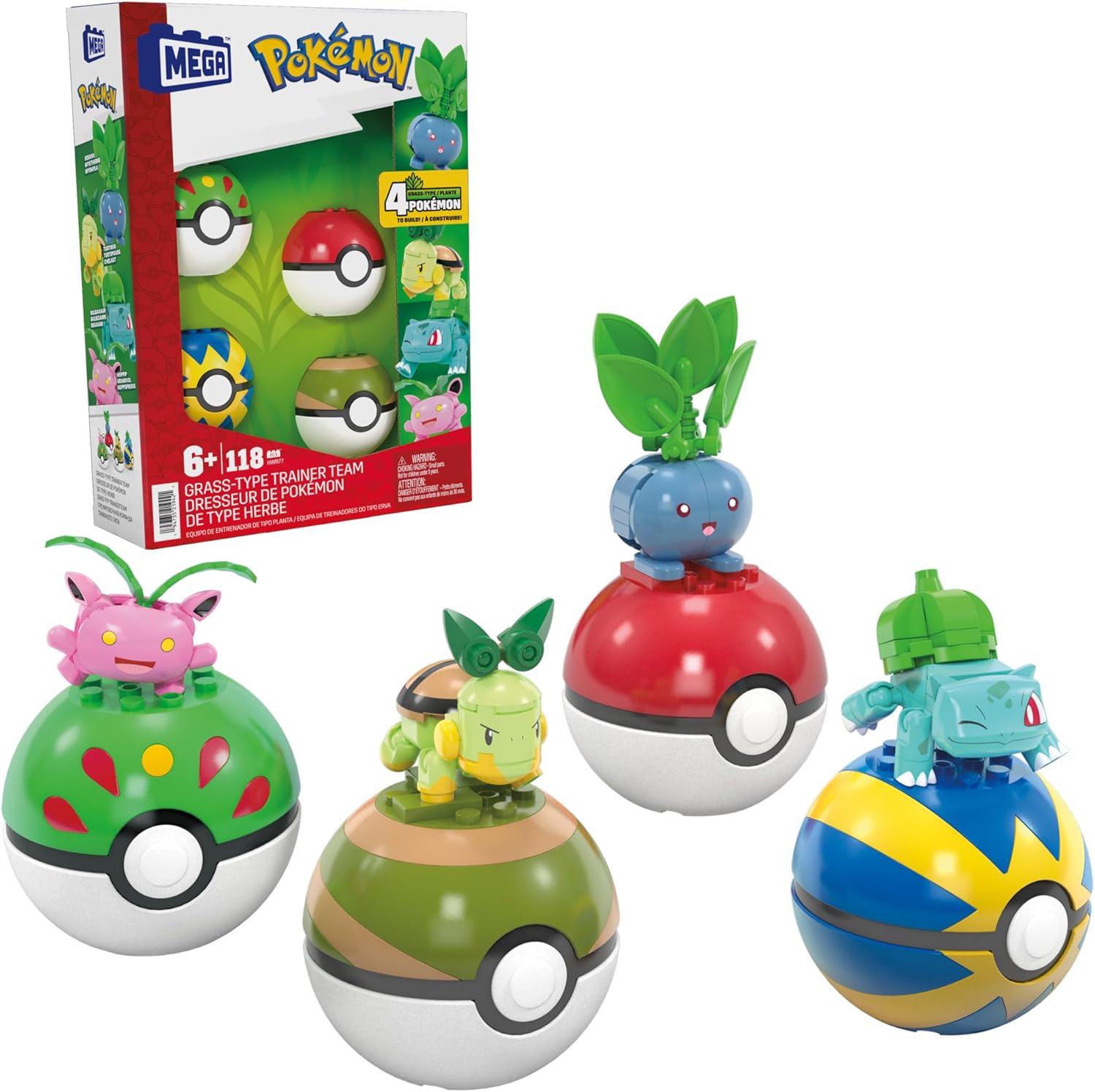 Coffret de construction Mega Pokémon – Bulbizarre, Tortipouss, Granivol et Mystherbe à 18,50€ ...jpg