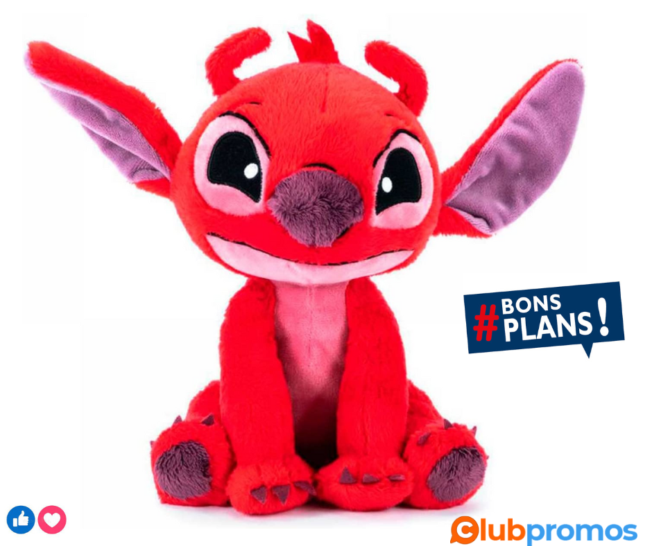 Disney - Lilo & Stitch, Leroy, Rouge, 25 cm, à partir de 0 Mois .png