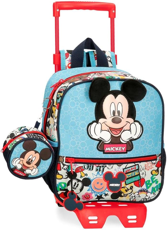 Disney Mickey Be Cool Sac à Dos Maternelle Adaptable Bleu 23x25x10 cm Polyester 5.75L  bon plan.jpg