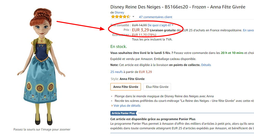 Disney Reine Des Neiges   B5166es20   Frozen   Anna Fête Givrée  Amazon fr  Jeux et Jouets.png