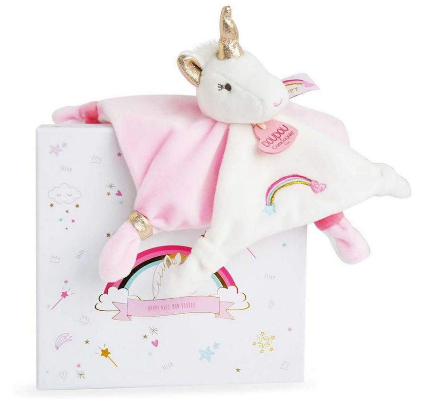 Doudou-et-Compagnie-Doudou-Licorne-Doudou-Plat-Carré-20-cm-Rose-Blanc-Cadeau-De-Naissance-Luci...png