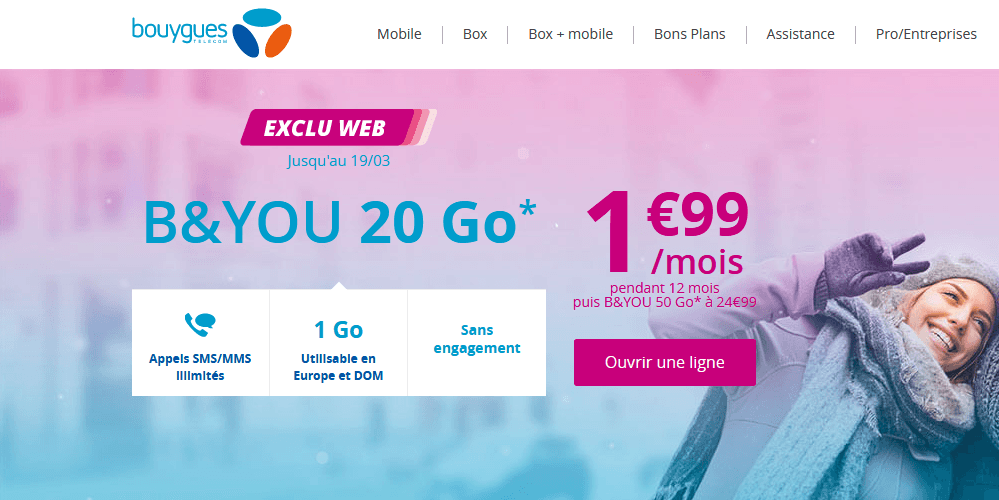 Forfait mobile B YOU 20Go 1€99 mois pendant 1 an exclu web.png