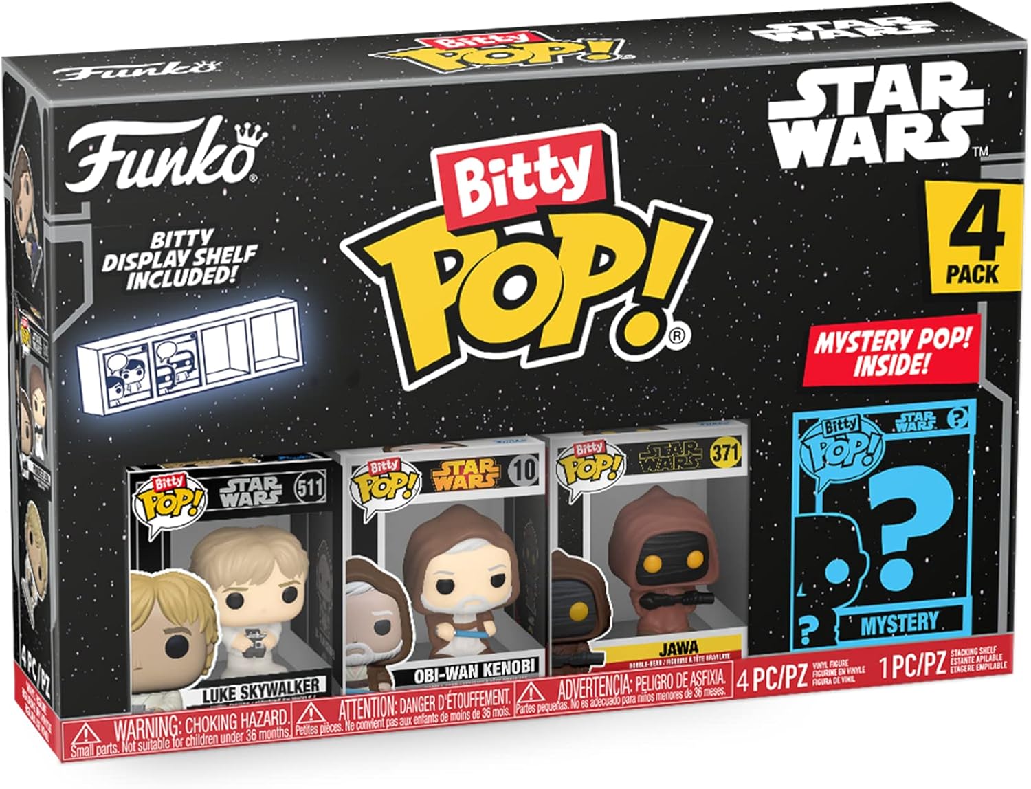 Funko Bitty Pop! Star Wars – Lot de 4 figurines avec mini-figurine mystère à 8,99€ au lieu de ...jpg