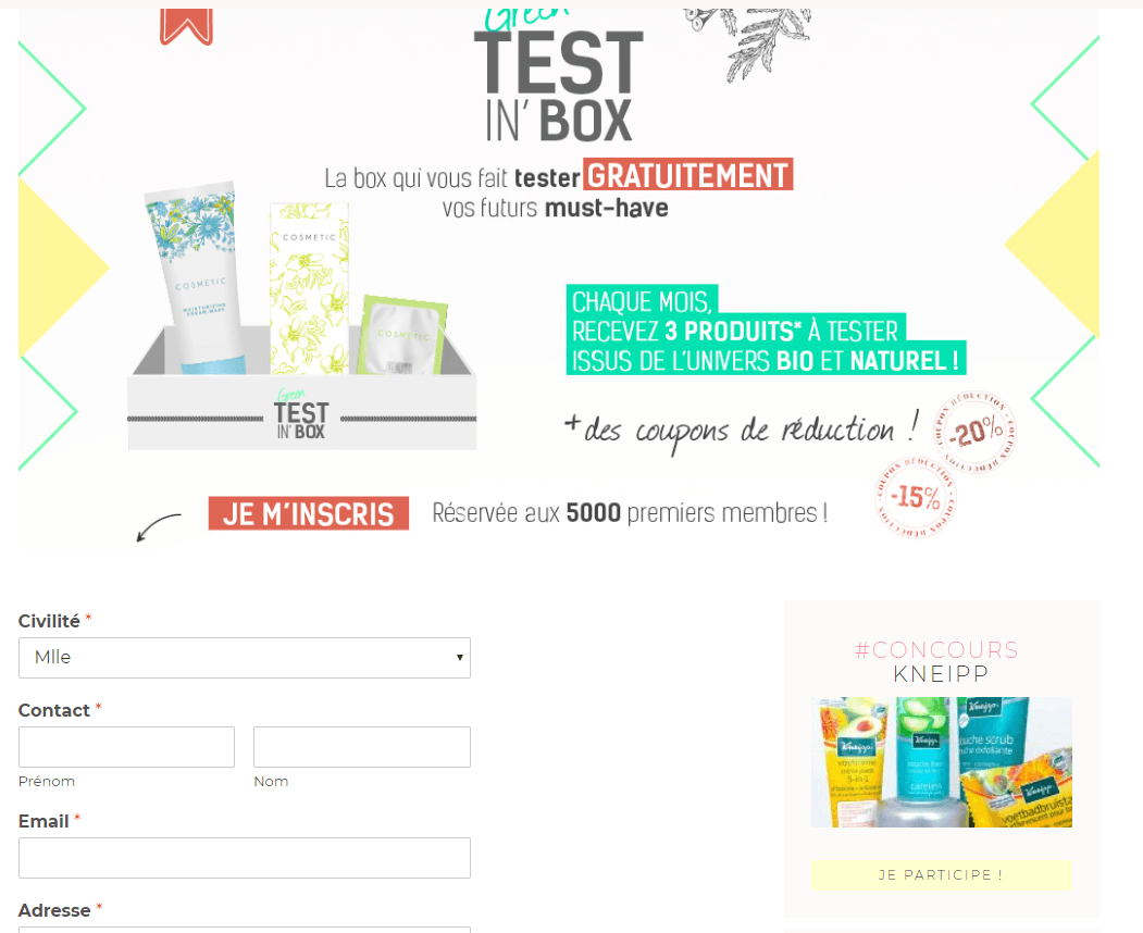 Green Test In Box   la box 100  gratuite pour tester de nouveaux produits  .png