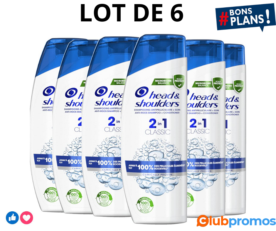 Head & Shoulders 2-en-1 Shampooing Antipelliculaire Et Soin Classic, Jusqu’à 100% Des Pellicul...png