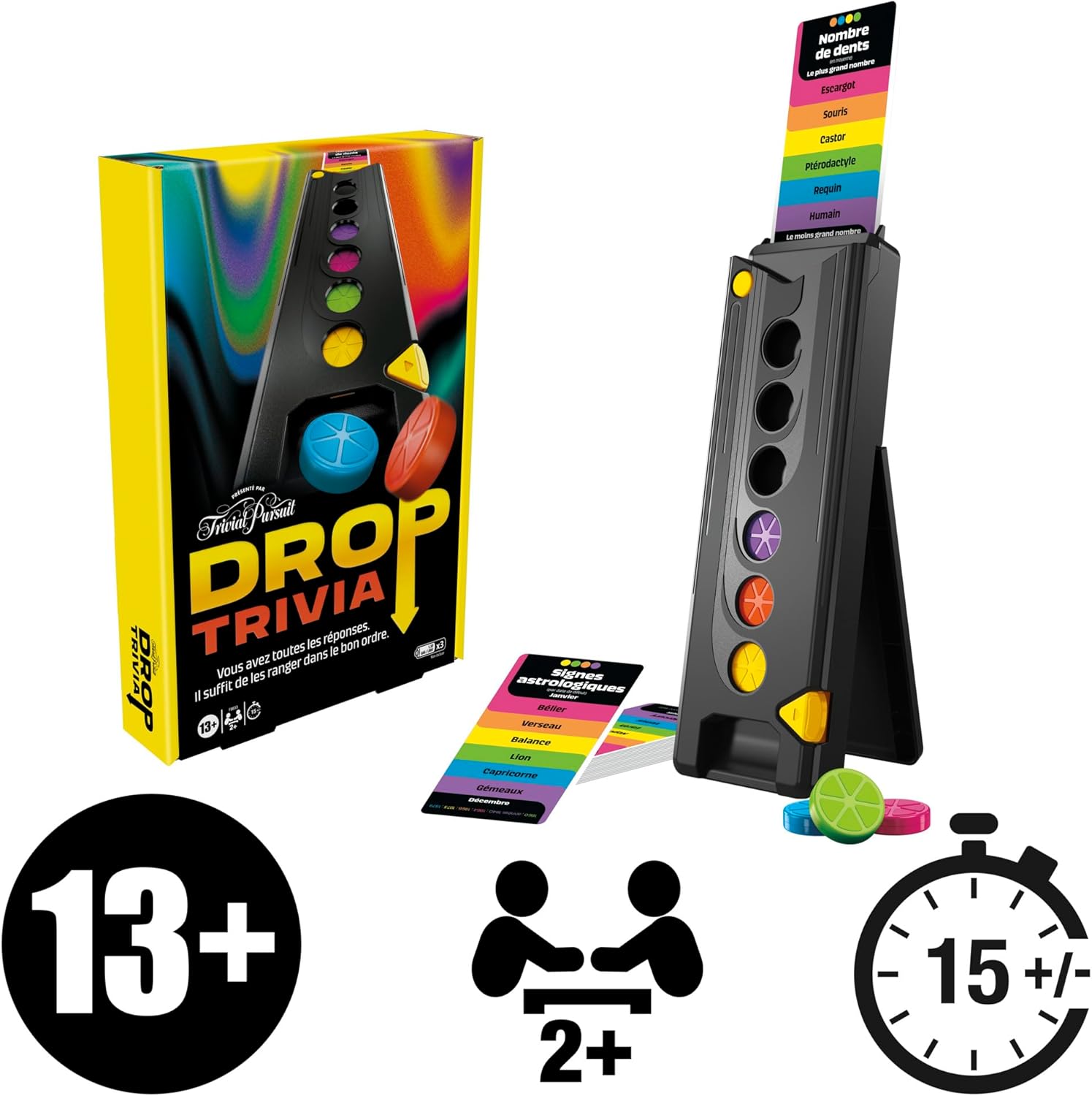 Jeu de Société Drop Trivia (inspiré de Trivial Pursuit) à 16,90€ au lieu de 29,99€ sur Amazon ...jpg