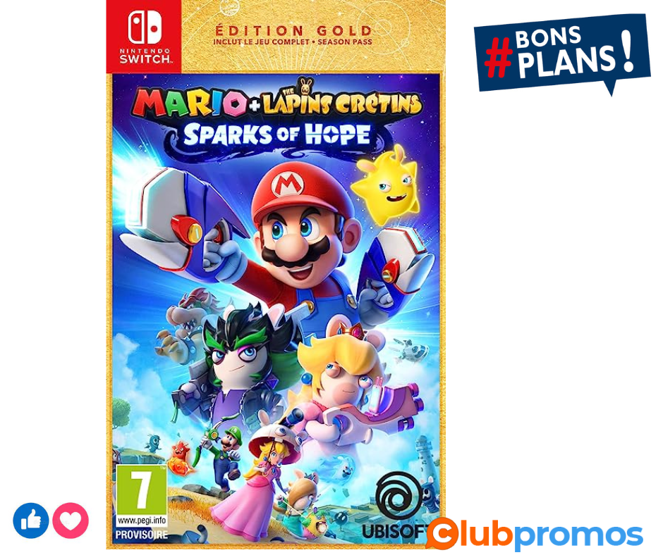 Jeu Mario + The Lapins crétins Sparks of Hope sur Nintendo Switch - Edition Gold.png