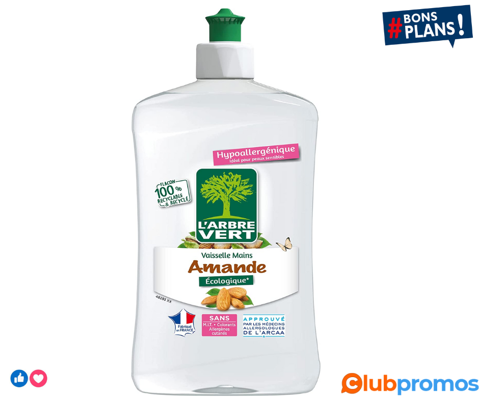 L'Arbre Vert - Liquide Vaisselle - Amande - 500 ml .png