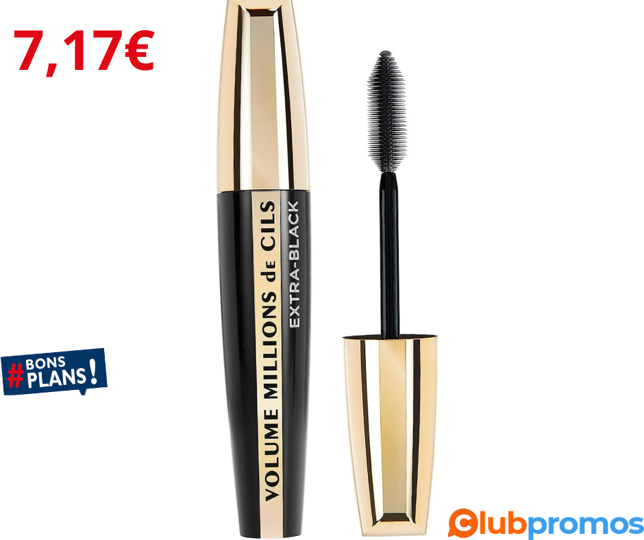 L'Oréal Paris - Mascara Volume - Millions de Cils - Extra Noir - 10,7 ml.png