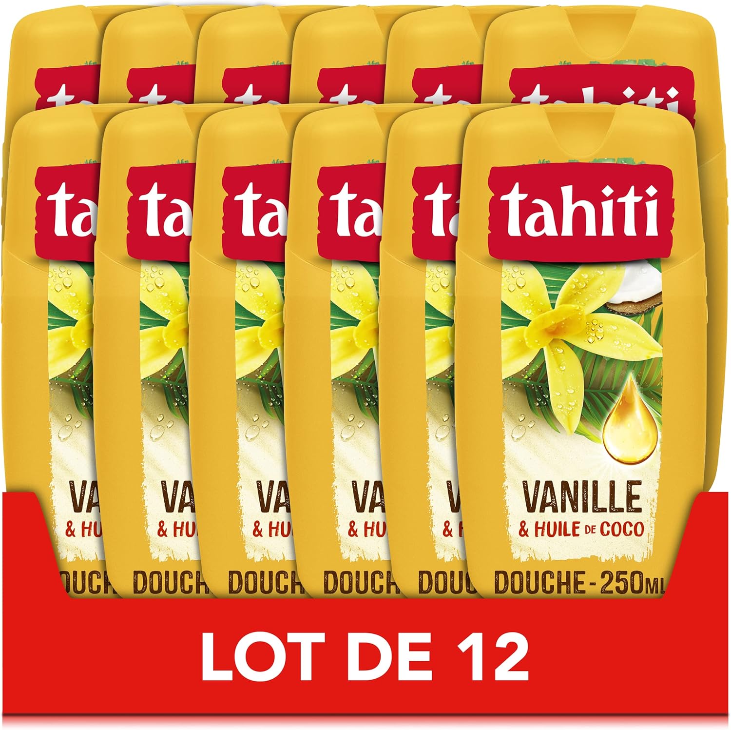 Lot de 12 Gels douche Tahiti Vanille & Huile de Coco – 12 x 250 ml à 15,72€ sur Amazon.jpg