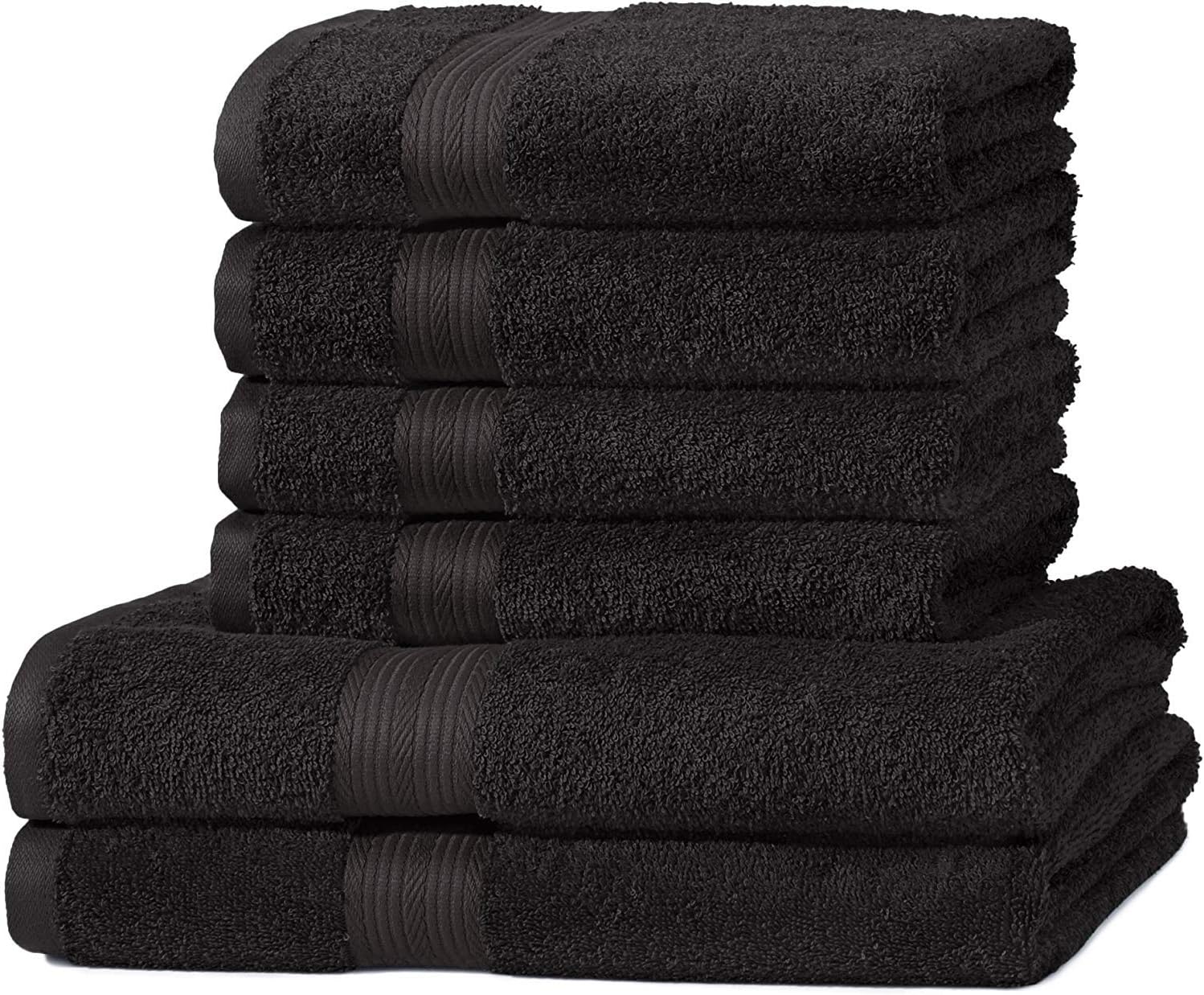 Lot de 2 Draps de Bain (150x100 cm) et 4 Serviettes (140x70 cm) Amazon Basics.jpg