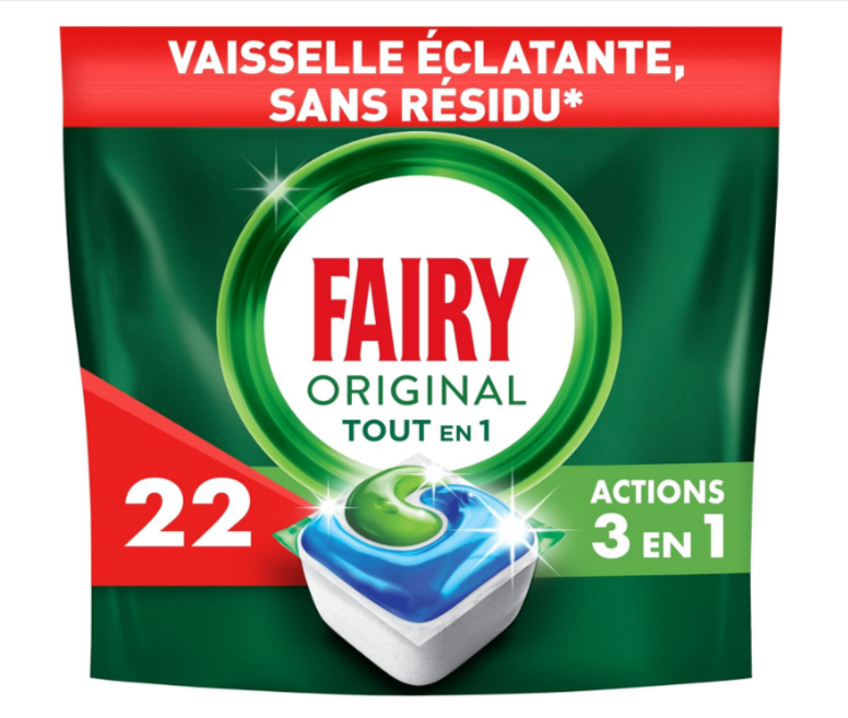 Lot de 22 Capsules Fairy Original Tablettes Lave-vaisselle All In One Regular 3 en 1.png