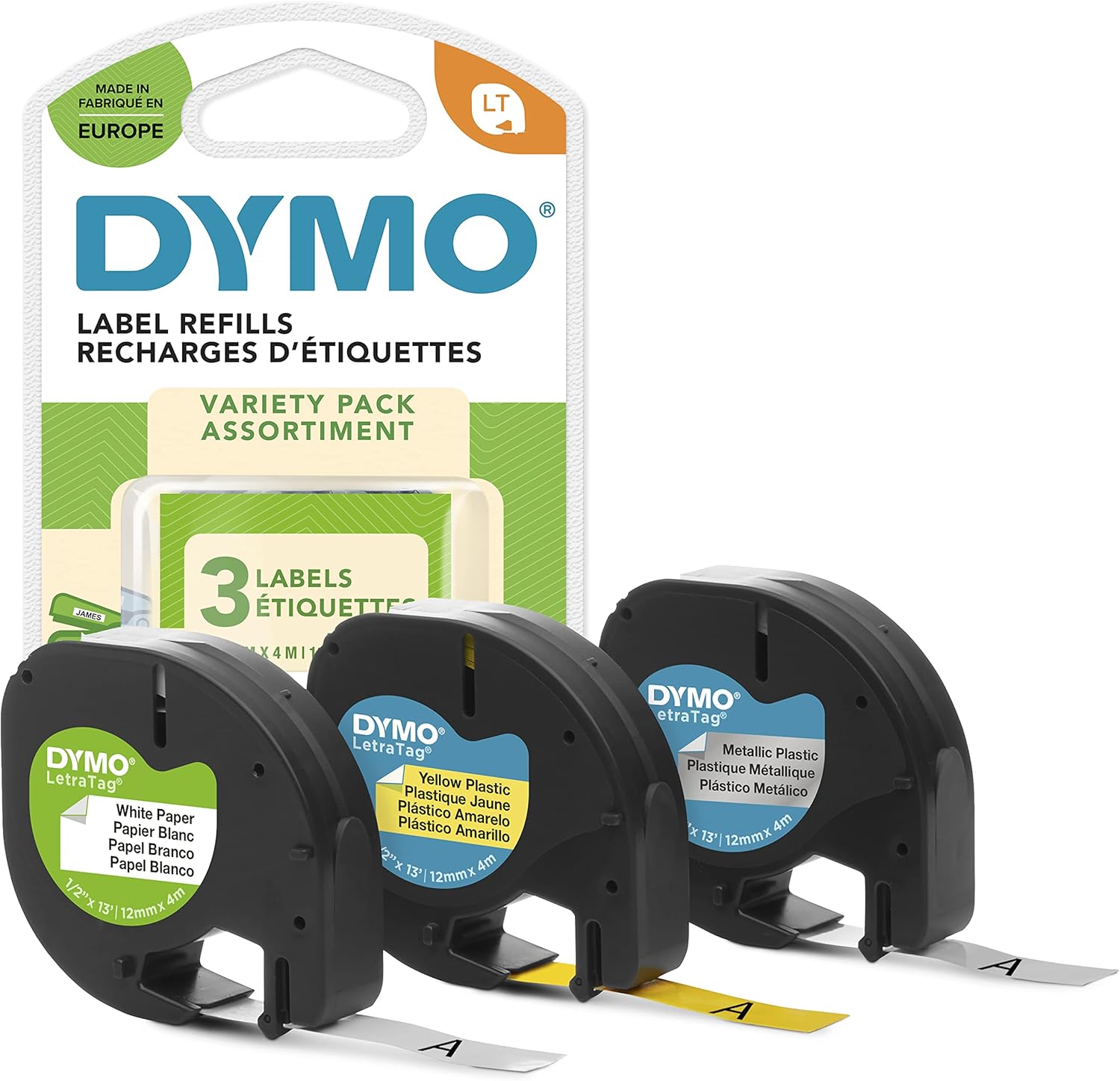 Lot de 3 Recharges d'étiquettes Dymo LetraTag – 6,02€ au lieu de 21,99€ sur Amazon !.jpg