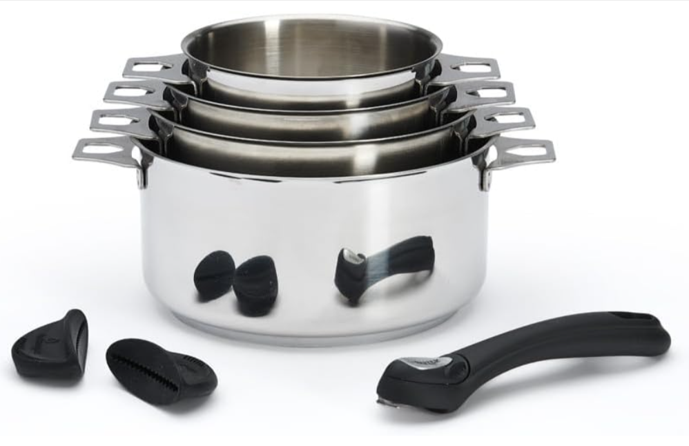 Lot de 4 Casseroles Inox De Buyer + poignées à 167,73€ au lieu de 329€ sur Amazon.png