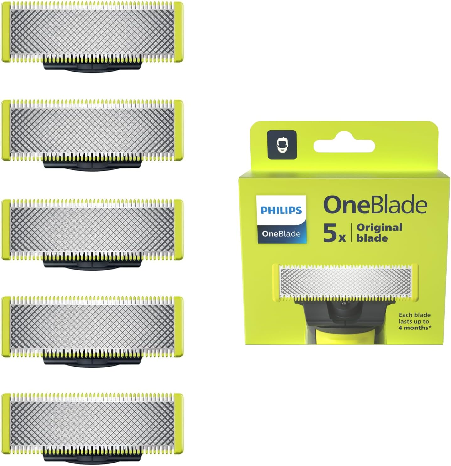 Lot de 5 Lames de Rechange Philips OneBlade QP250 50 à 34,99€ au lieu de 49€ sur Amazon.jpg