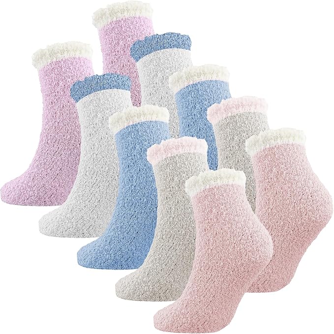 Lot de 5 paires de chaussettes peluche femme à 7,99€ sur Amazon (Taille 36-41).jpg