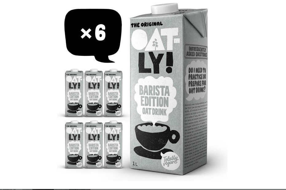 Lot de 6 Lait d'Avoine Oatly Barista - 1L u à 10,74€ sur Amazon​.png