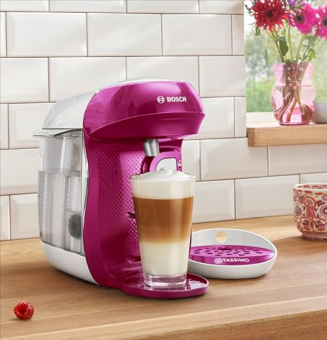 Machine à café Bosch Tassimo Happy (TAS1001) - Violet & Blanc à 25,99€ au lieu de 40€ sur Amazon.png