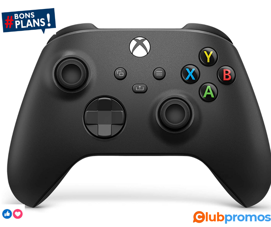 Manette Xbox Noire Sans Fil - Carbon Black.png