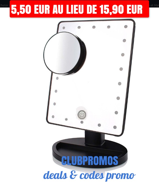 Miroir de maquillage Lighted Smart Réglage de La Variation deal.jpg