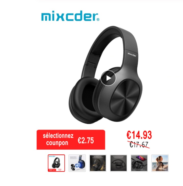 Mixcder HD901 Bluetooth casque sans fil.jpg