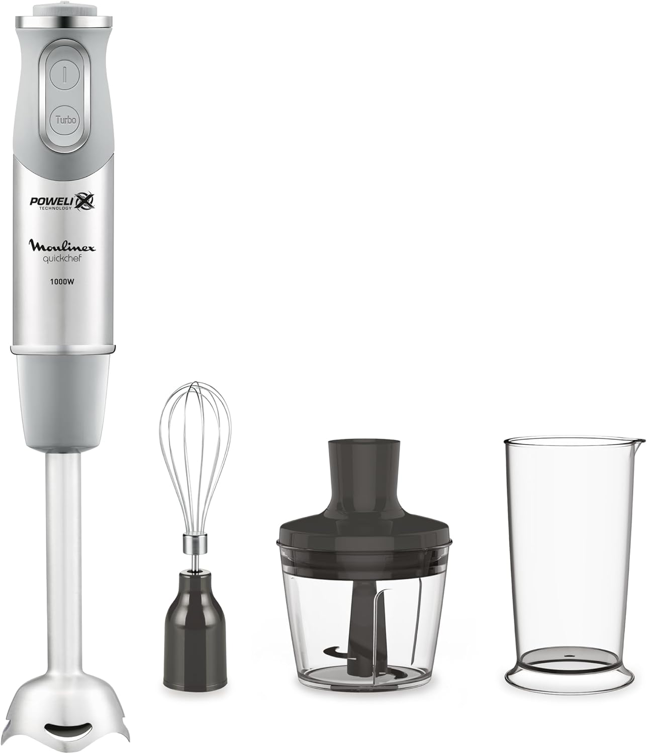 Mixeur plongeant Moulinex quickchef avec 3 accessoires, acier inoxydable, 10 vitesses, 1000 W.jpg