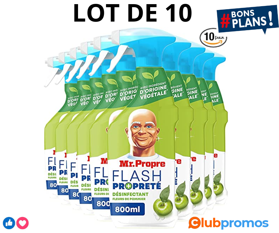 Mr. Propre Flash Propreté Spray Désinfectant Nettoyant Multi-Usages Fleurs De Pommier,10x800ML...png