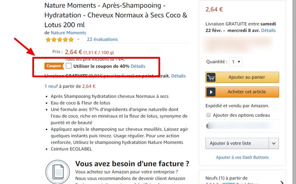 Nature Moments - Après-Shampooing - Hydratation - Cheveux Normaux à Secs Coco   Lotus 200 ml  ...jpg