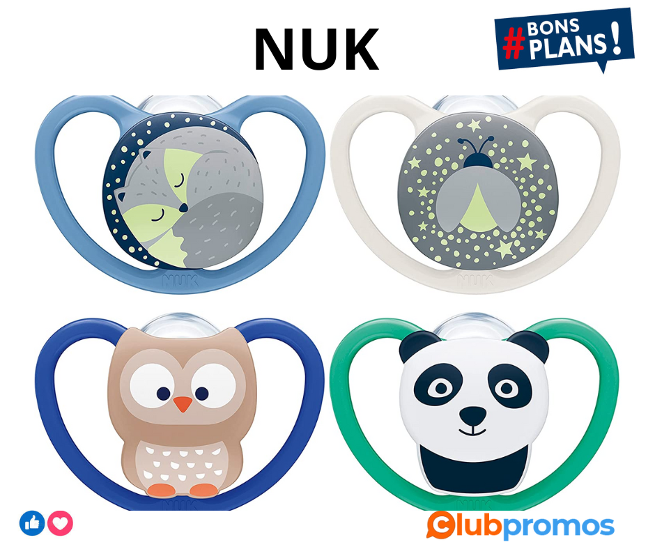 NUK Space Night & Day Tétines 18-36 mois Sucettes pour bébé phosphorescentes avec aérations ex...png