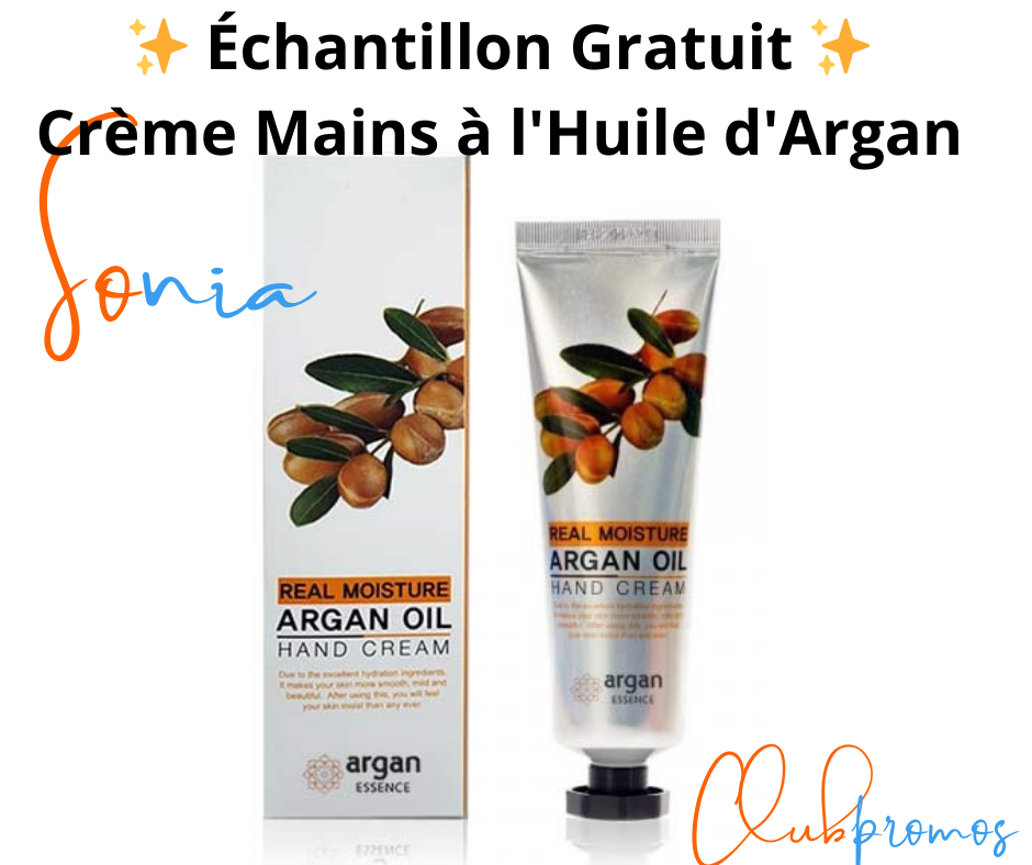 Crème pour les mains à l'huile d'argan Argan Essence Exclusive, hydratante et protectrice pour peau sèche et ongles cassants 