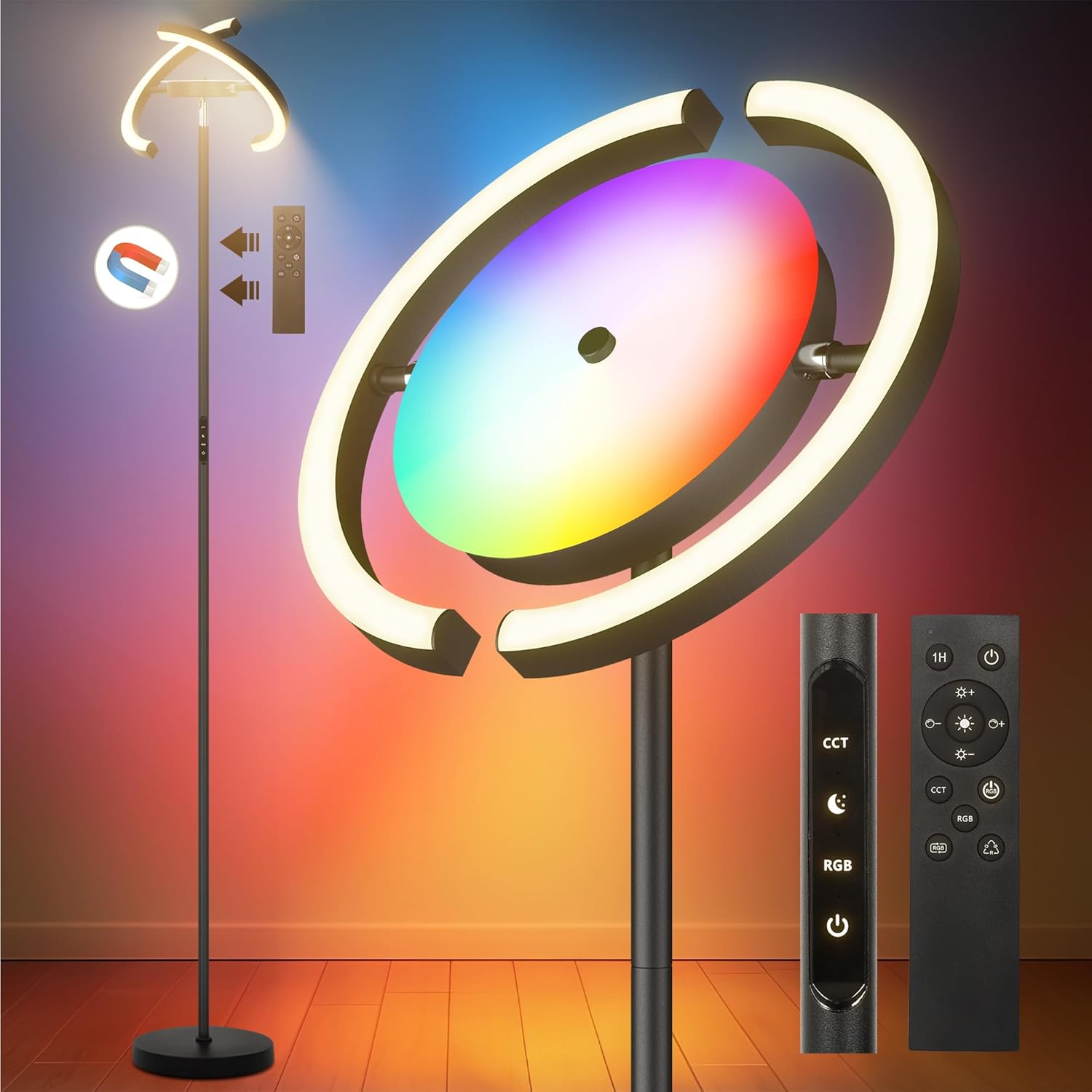 OTREN Lampadaire sur Pied Salon, Lampe sur Pied RGB avec Télécommande, Lampadaire Dimmable pou...jpg