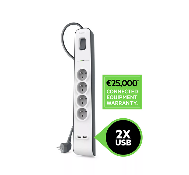 Parafoudre Belkin 4 prises + 2 USB à 10€ au lieu de 26,72€ sur Boulanger – via promo + 6€ ODR.png