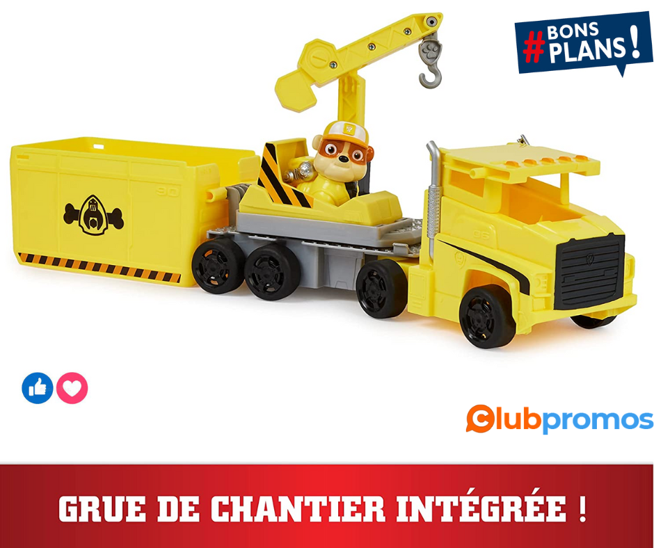 Paw Patrol Pat' Patrouille BIG Truck Pups - Camion + Figurine Ruben - Rejoins Pat' Patrouille ...png