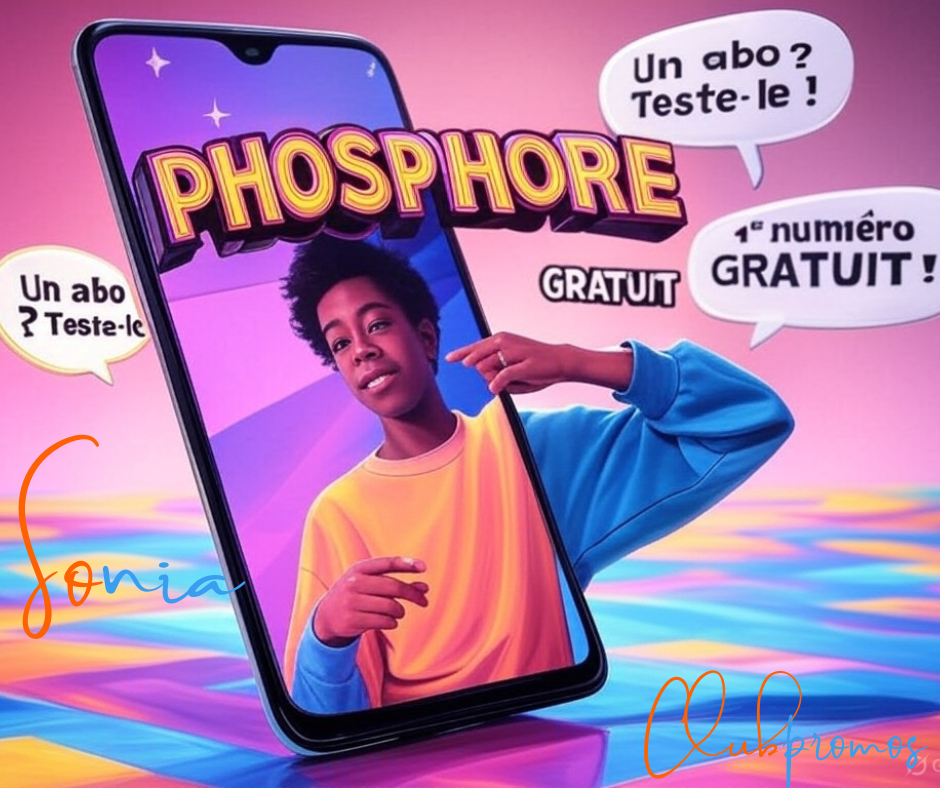 Offre gratuite hebdo numérique Phosphore par Bayard Jeunesse pour adolescents