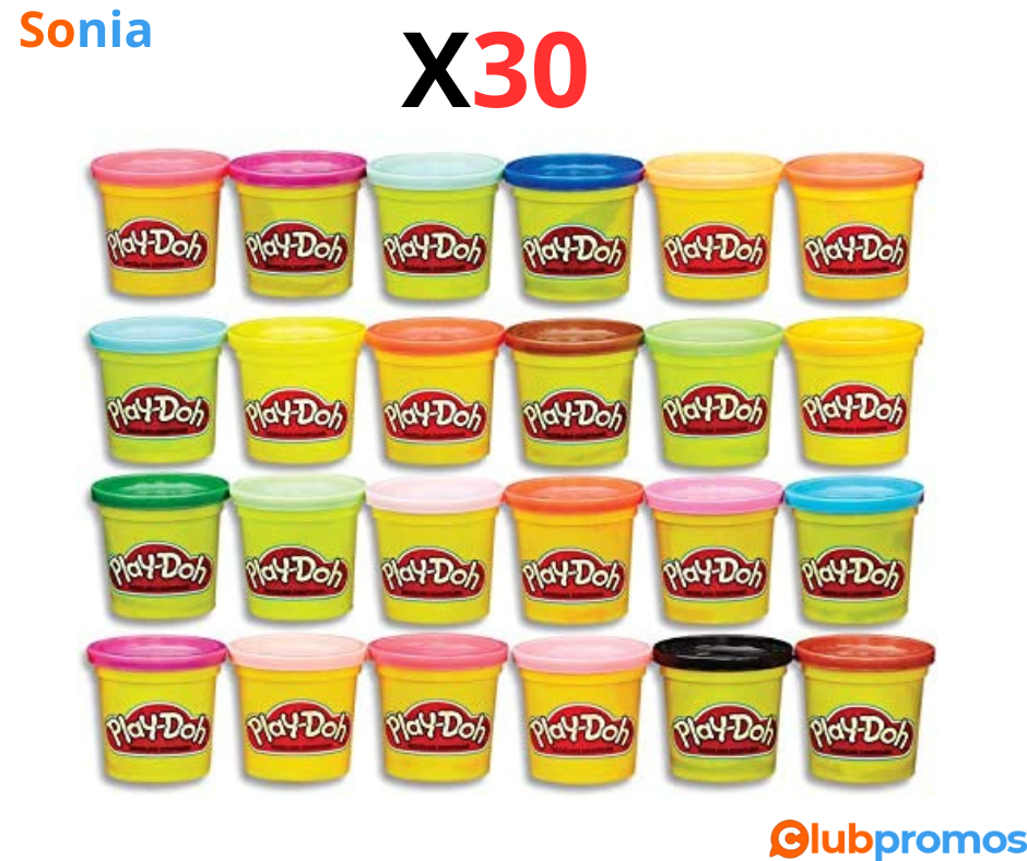 Play-Doh – 24 pots de Pate à Modeler de couleurs - 84 g 13,99€ sur Amazon.png