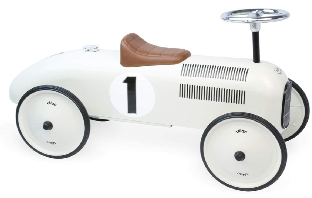 Porteur Enfant Vilac Ma Voiture de Course Vintage en Métal 1102 Nacré à 69,99€ au lieu de 99,0...png