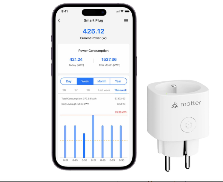 Prise Connectée Matter (Type E) Meross - 16A, 240V, WiFi Matter Simple Setup (MSS), Compatible...png