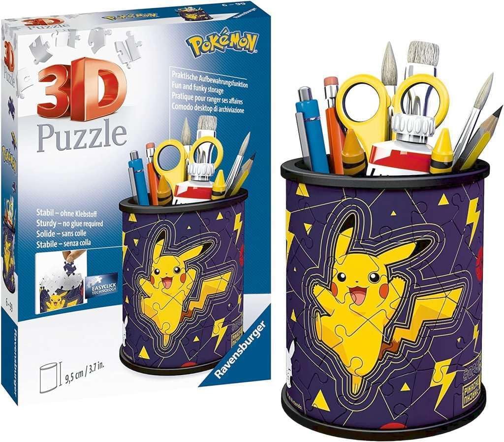 Ravensburger - Puzzle 3D Pot à Crayons - Pokemon Pikachu -bon plan.jpg