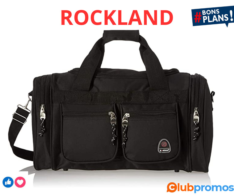 Rockland Sac de voyage Freestyle pour femme, Noir (Noir) - PTB419-BLACK .png