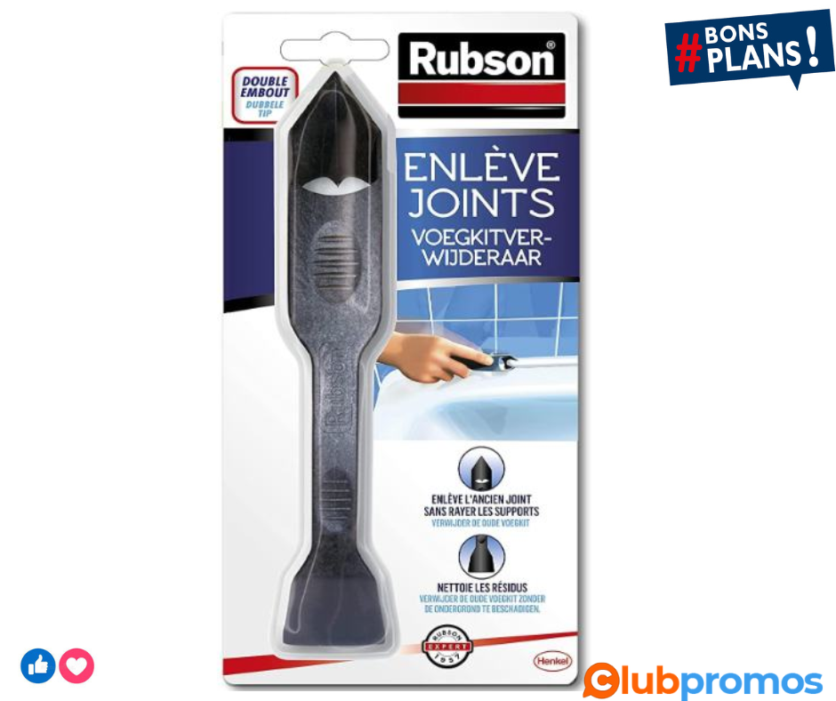 Rubson Enlève Joint à double embout, Outil pour enlever facilement les joints en silicone, Rac...png