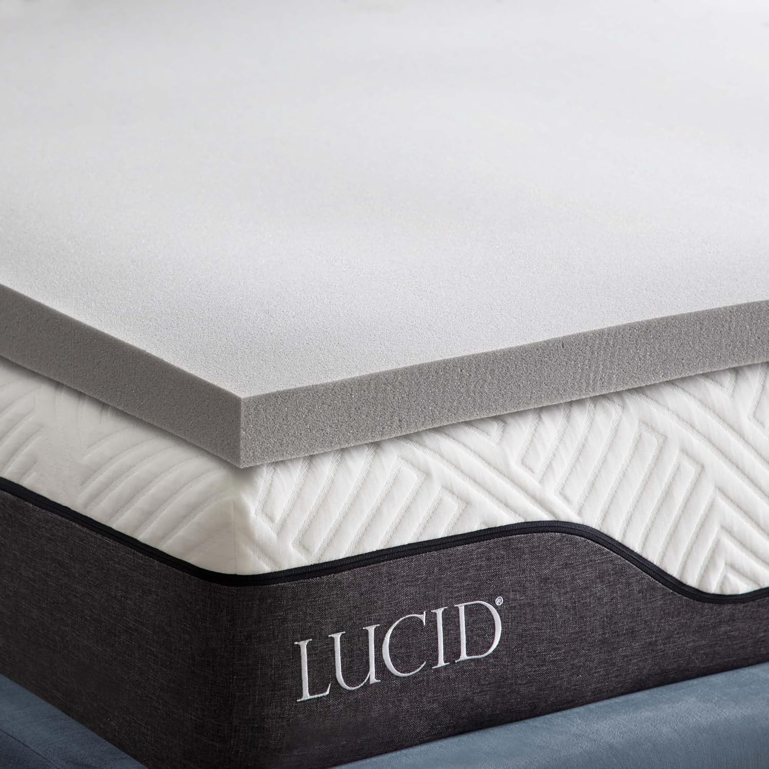 Surmatelas Lucid 5 cm en Mousse à Mémoire de Forme au Charbon de Bambou – 160 x 200 cm à 39,99...jpg